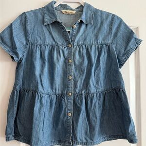 Madewell Denim Blue Button-Down Shirt